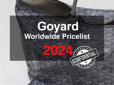 goyard cover prezzo|2024 goyard prices.